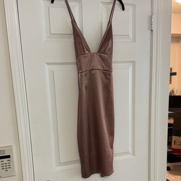 Makers Of Dreams Dresses & Skirts - Chic Backless Satin Dress in Rose by [Brand]